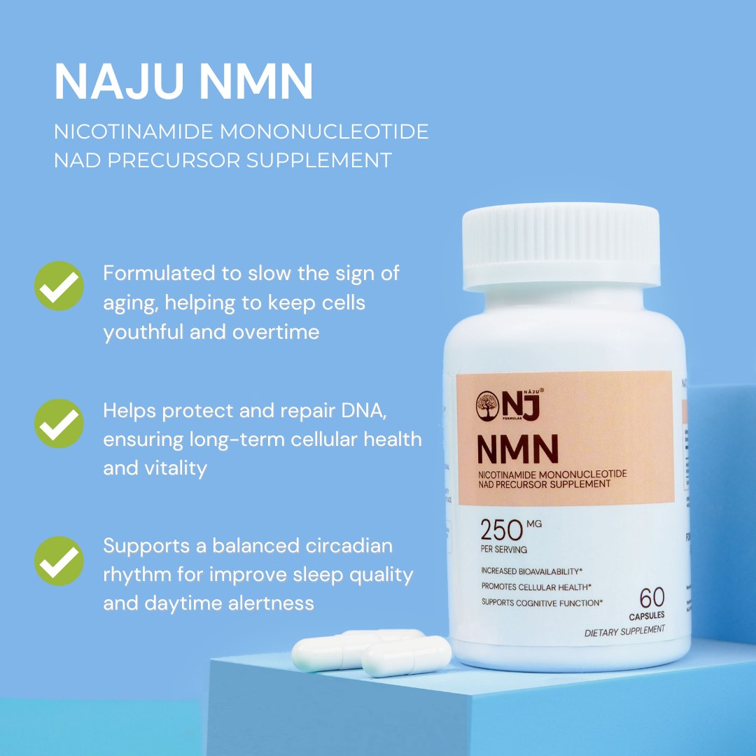 Anti-Aging Nicotinamide Mononucleotide (NMN) NAD Precursor Supports healthy aging by NAJU FORMULAS