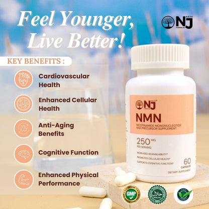 Anti-Aging Nicotinamide Mononucleotide (NMN) NAD Precursor Supports healthy aging by NAJU FORMULAS