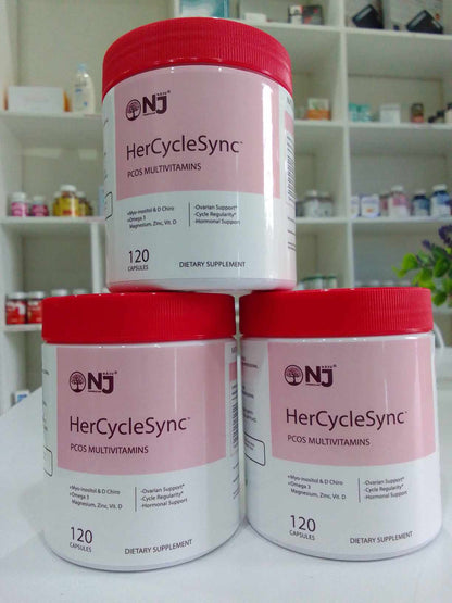 Naju HerCycleSync +Myo-Inositol & D-Chiro Inositol + Omega 3 (PCOS Multivitamins)